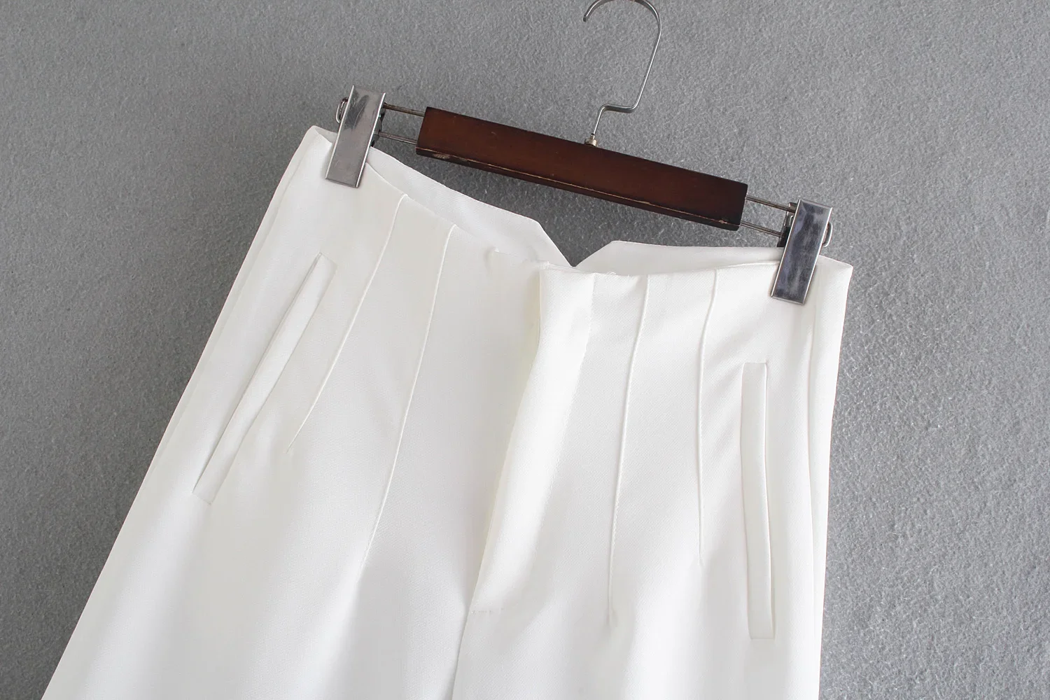 HH Minimalist Womens Slim Zip High Waist Pencil Pants Workwear Business Solid Trousers High Street Casual Office Lady Chic Pant