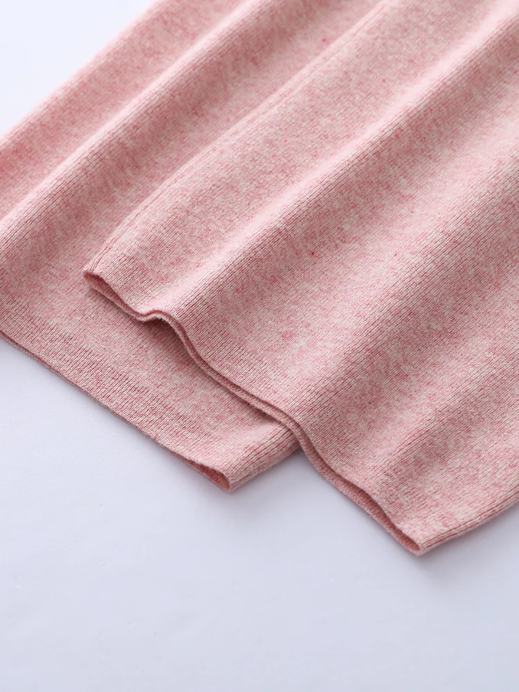 Women's Trousers 100% Merino Wool Pants Autumn Winter Sweater Wide Leg Pants Tying Elastic Casual Basic Soft Warm Knit Trousers