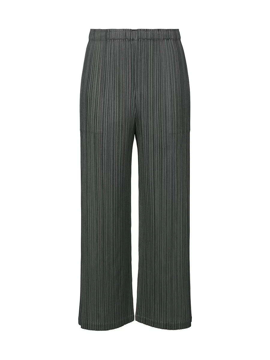 Miyake Pleated Straight Pants Women Causal Comfortable Trousers