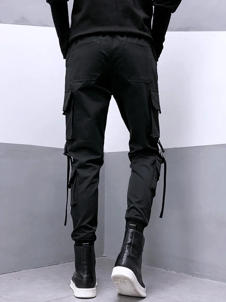 Fashion Black Cargo Pants Women Man Summer Hip Hop Streetwear Harajuku Pockets Harem Trousers Joggers Pants