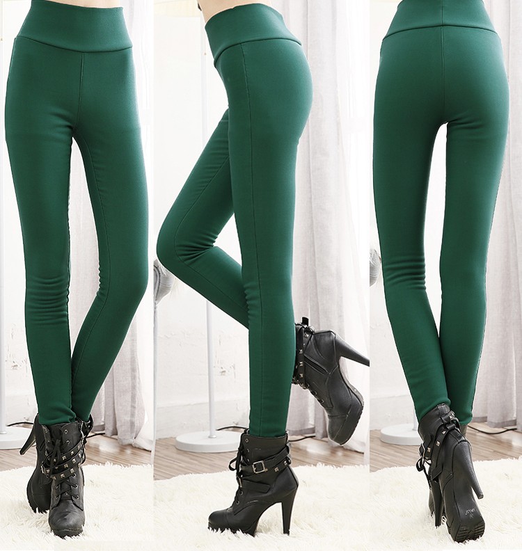 S-6XL15 Colors New Winter clothes Women's Pants Fashion Candy Color Skinny high waist elastic Trousers Fit Lady Pencil Pants
