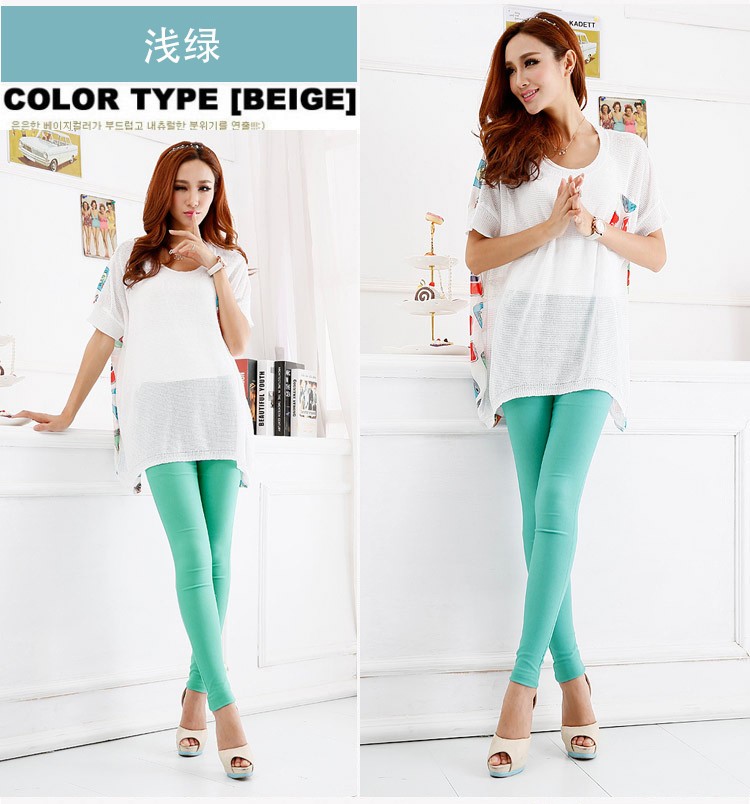 S-6XL15 Colors New Winter clothes Women's Pants Fashion Candy Color Skinny high waist elastic Trousers Fit Lady Pencil Pants