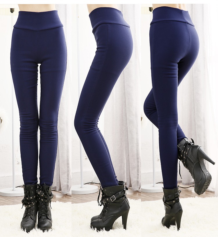 S-6XL15 Colors New Winter clothes Women's Pants Fashion Candy Color Skinny high waist elastic Trousers Fit Lady Pencil Pants
