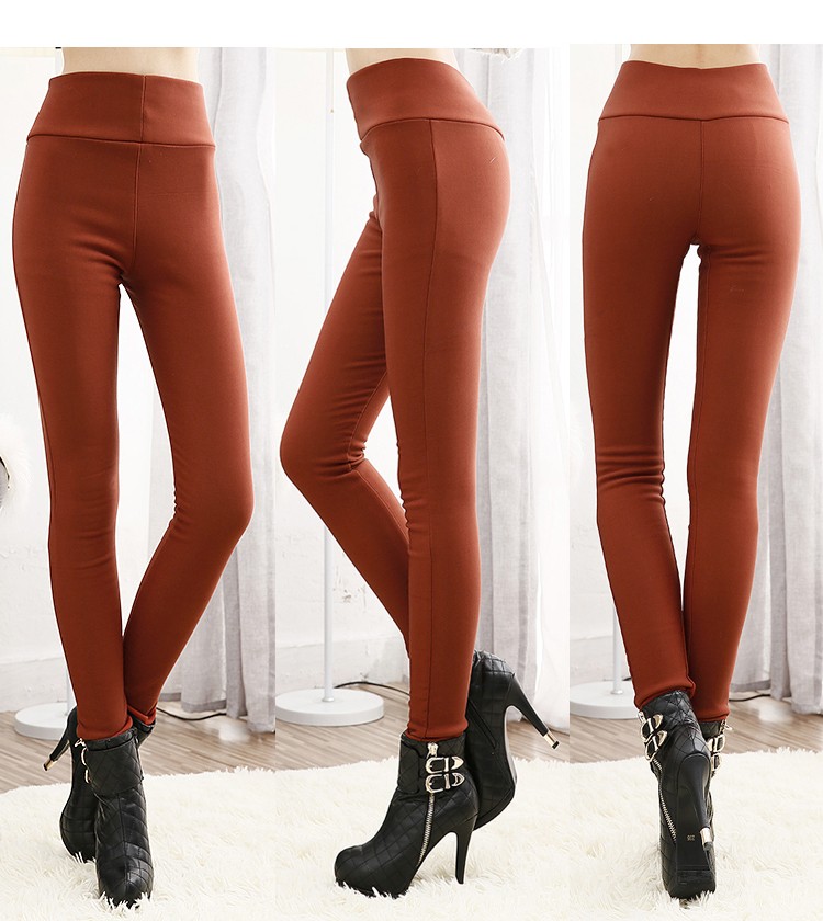 S-6XL15 Colors New Winter clothes Women's Pants Fashion Candy Color Skinny high waist elastic Trousers Fit Lady Pencil Pants