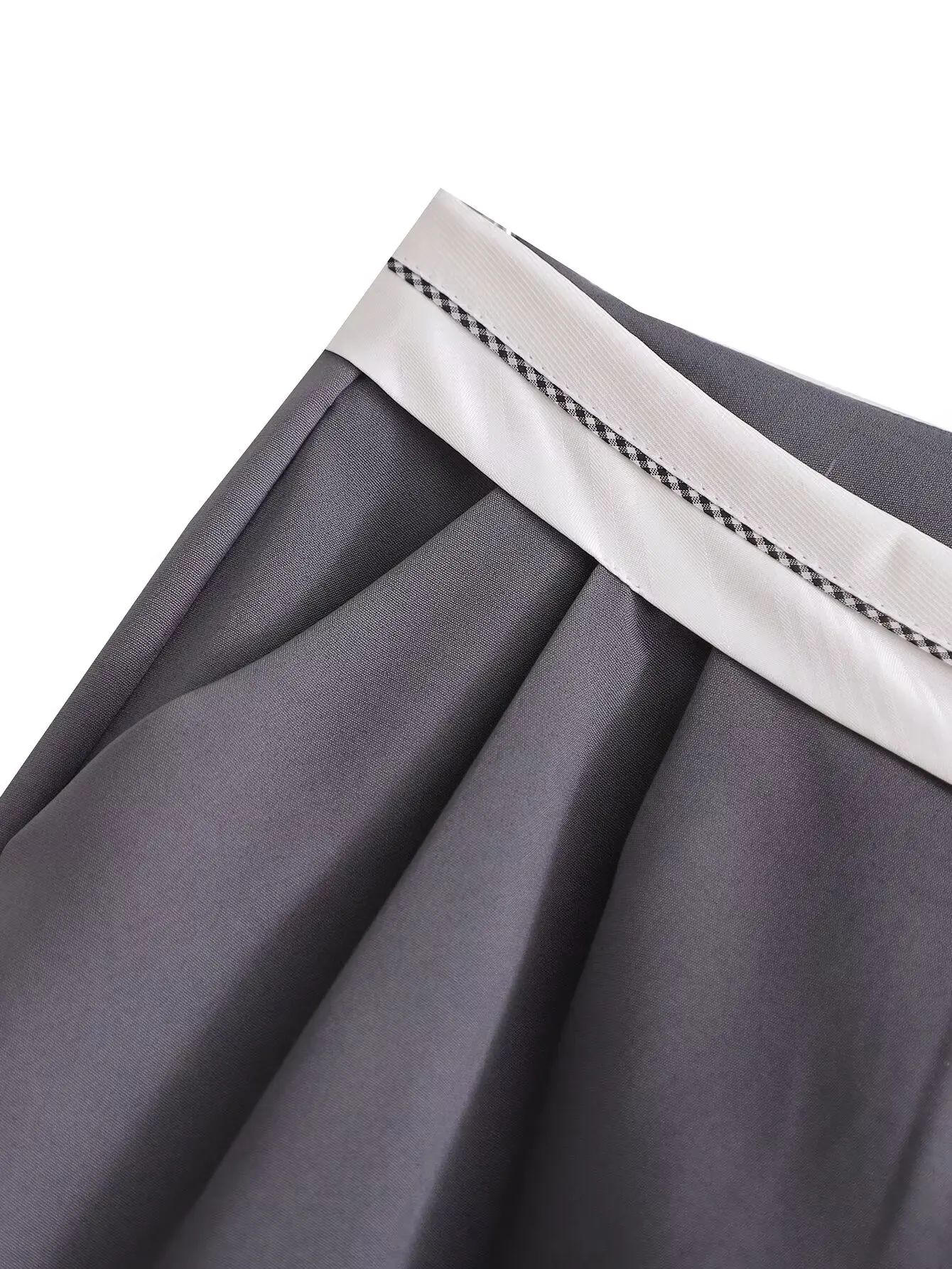 SLTNX 2026 Women Fashion Side Pockets Patchwork Straight Pants Vintage High Waist Zipper Fly Female Casual Trousers