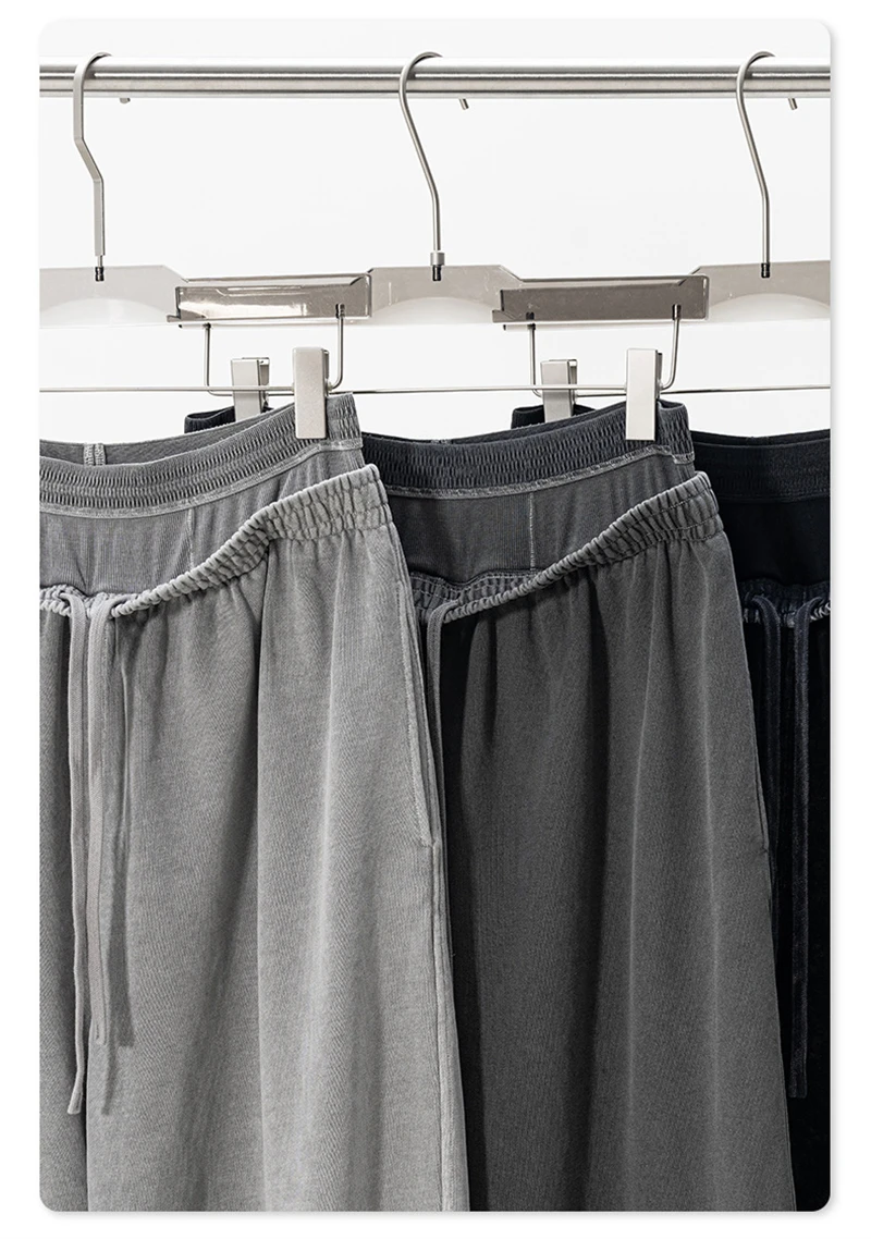 ZODF Retro Women Washed 370gsm Straight Pants Vintage Girls Female Loose Double Waist Wide Leg Cotton Trousers HY1150