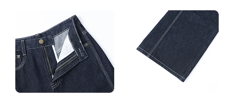 CHIC VEN Women Denim Pants Loose Casual High Waisted Straight Leg Jeans Female Wide Leg Trousers Oversize Autumn Winter 2024