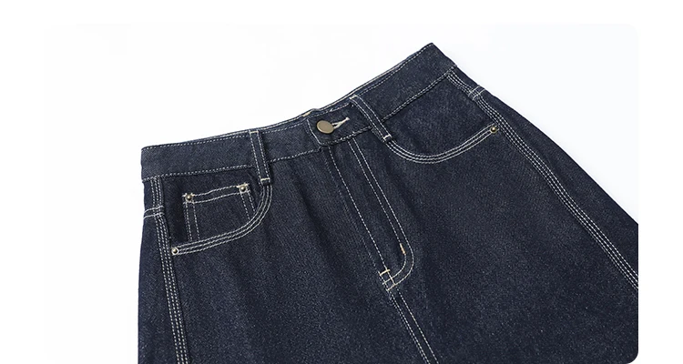 CHIC VEN Women Denim Pants Loose Casual High Waisted Straight Leg Jeans Female Wide Leg Trousers Oversize Autumn Winter 2024
