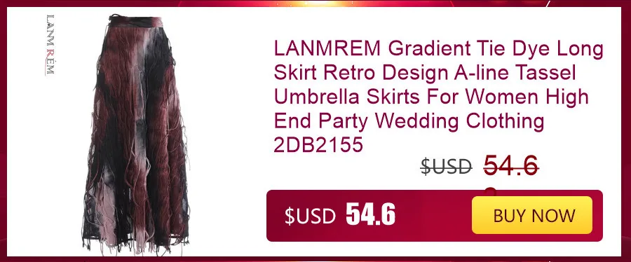 LANMREM Basics PU Leather Skirt Women Belt Black Color High Street Decoration Full Tassels Skirts Female New Fashion 2DC1326