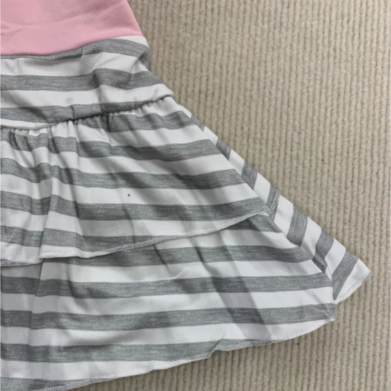 European and American cross-border sweet style striped contrasting color summer A-line casual cake skirt half skirt versatile