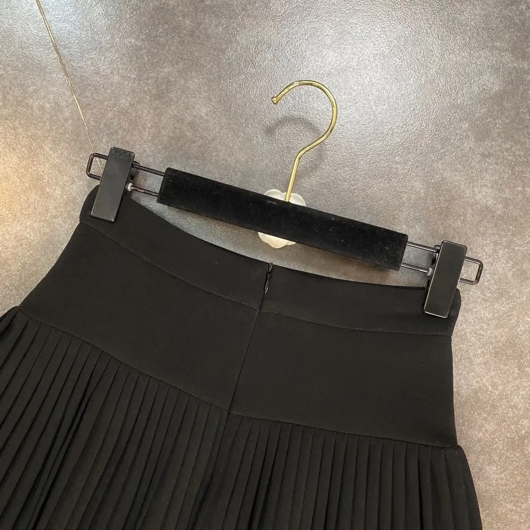 2024 Spring Summer New Arrivals High Waist Short Mini Pleated Skirt Streetwear Women Slim Fashion Korea Kawaii A Line Skirt
