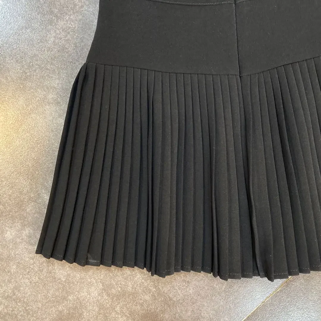 2024 Spring Summer New Arrivals High Waist Short Mini Pleated Skirt Streetwear Women Slim Fashion Korea Kawaii A Line Skirt