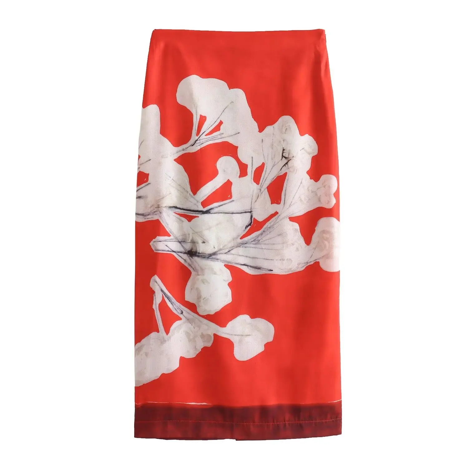 BSAY Women's Fashion Spring Summer New Split Vintage Chic Female High Waist Elegant A-line Long Straight Skirt Mujer