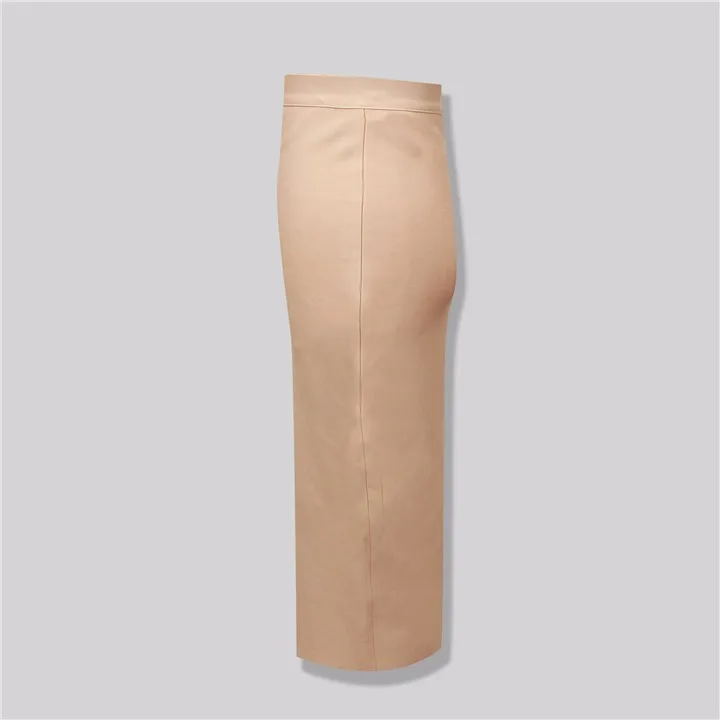 Wholesale Women's Elastic Candy Color Bandage Skirt Bodycon Midi Calf Pencil Skirt For Elegant Ladies Formal Business Skirts