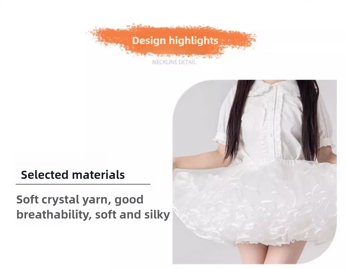 MAGOGO Lolita Super Stuffed Petticoat Boneless Violent Skirt Support Soft Yarn Short Duck Butt Korea Japan New Tutu Tulle Skirts