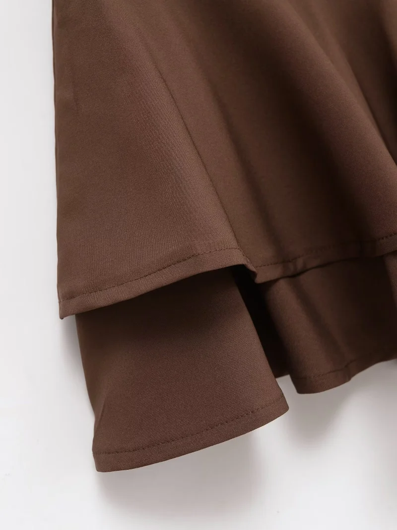 ETJ 2025 Women's Summer New sexy Fashion Hot Girl Style Flouncy Stacked Decoration Mid-Waist Short Skirt Pants