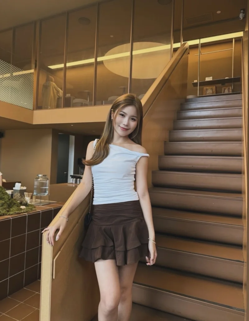 ETJ 2025 Women's Summer New sexy Fashion Hot Girl Style Flouncy Stacked Decoration Mid-Waist Short Skirt Pants