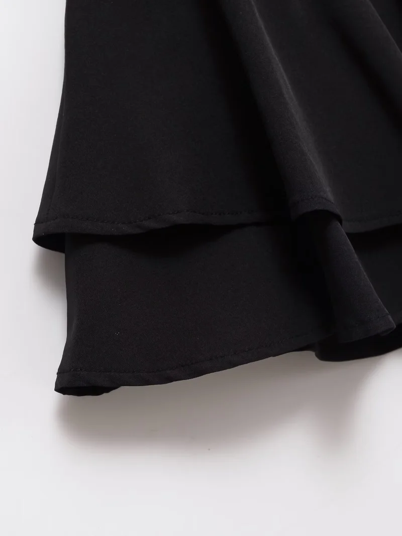 ETJ 2025 Women's Summer New sexy Fashion Hot Girl Style Flouncy Stacked Decoration Mid-Waist Short Skirt Pants