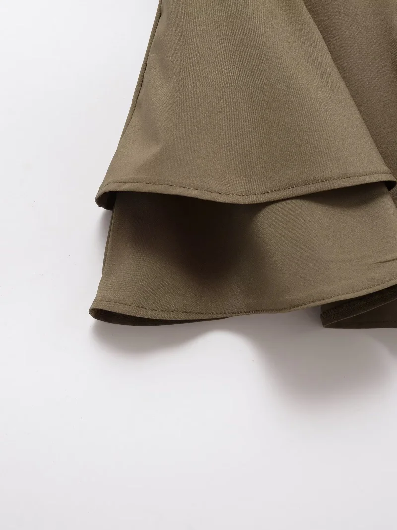 ETJ 2025 Women's Summer New sexy Fashion Hot Girl Style Flouncy Stacked Decoration Mid-Waist Short Skirt Pants