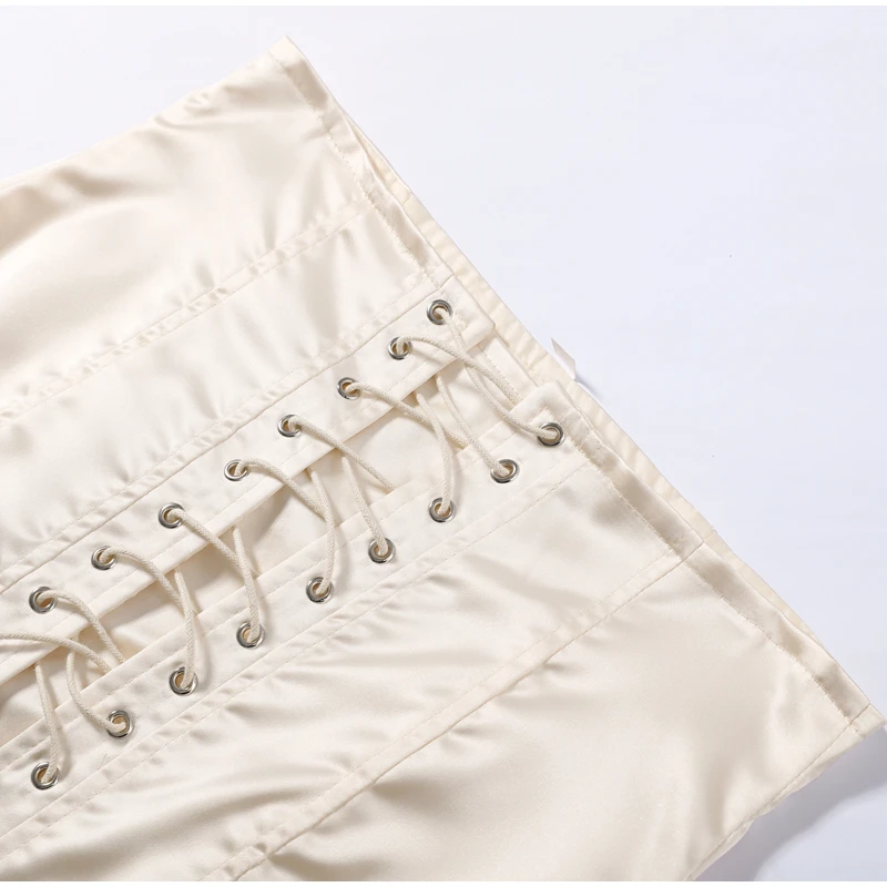 Sexy Women's Skirt With Lace Summer Satin Solid Slim Y2k Mini Skirts Lady New Fashion Street Evening Party Beachwear 2026