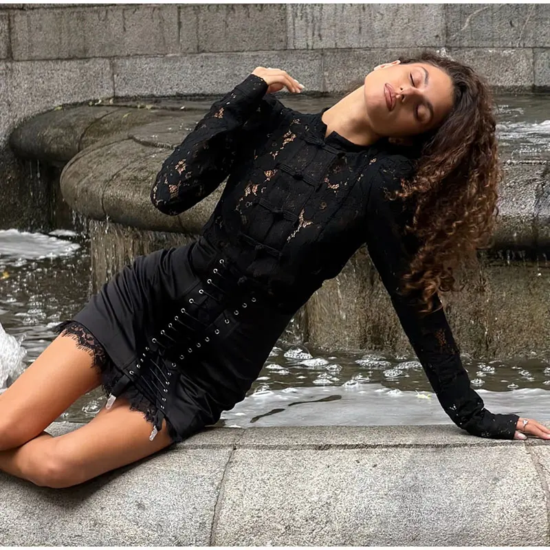 Sexy Women's Skirt With Lace Summer Satin Solid Slim Y2k Mini Skirts Lady New Fashion Street Evening Party Beachwear 2026