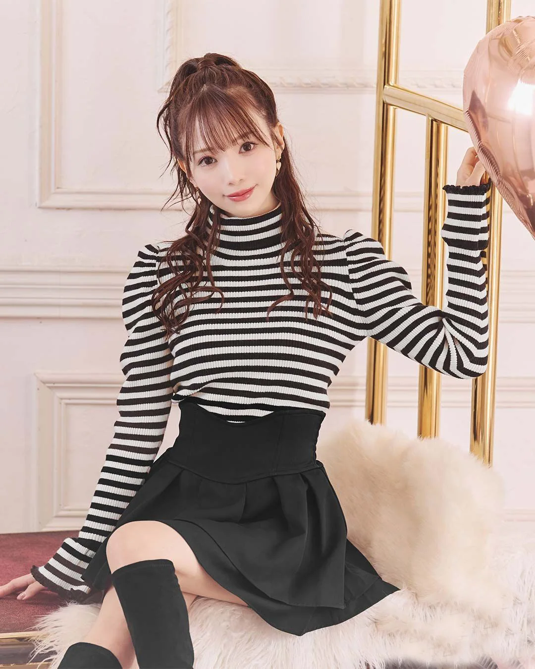 Japanese Style Simple Woman Radian Waistline Slimming Leg-Shaping Short Black Skirt for Women Streetwear Woman Culottes Skirts