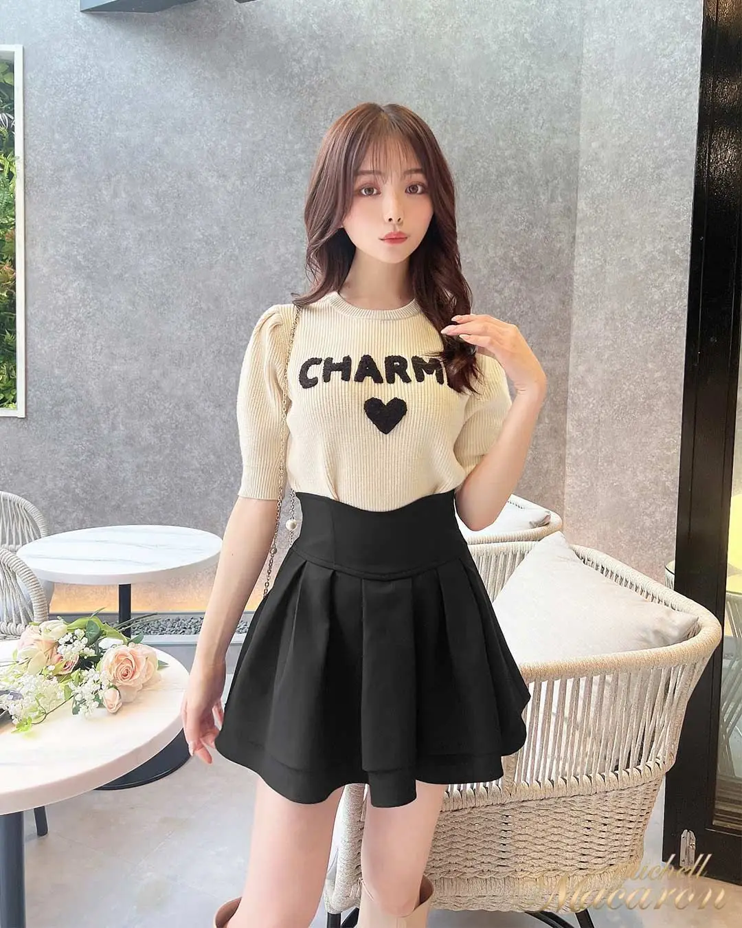 Japanese Style Simple Woman Radian Waistline Slimming Leg-Shaping Short Black Skirt for Women Streetwear Woman Culottes Skirts