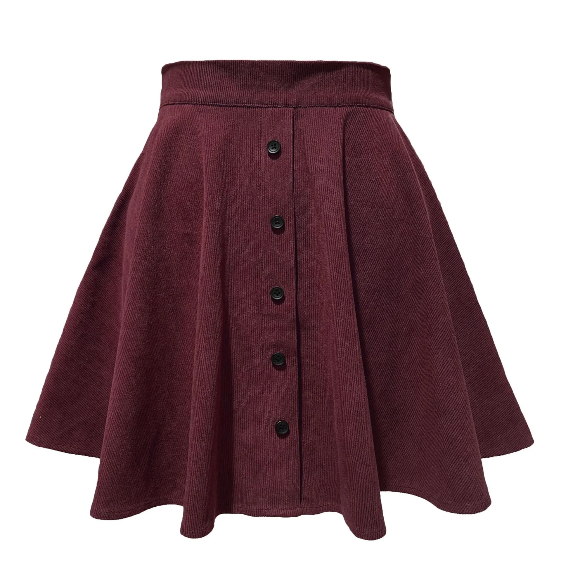 New Arrival Autumn Winter Corduroy Skirt Women Fashion High Waist Single Breasting Streetwear Casual A-line Skirts 2025