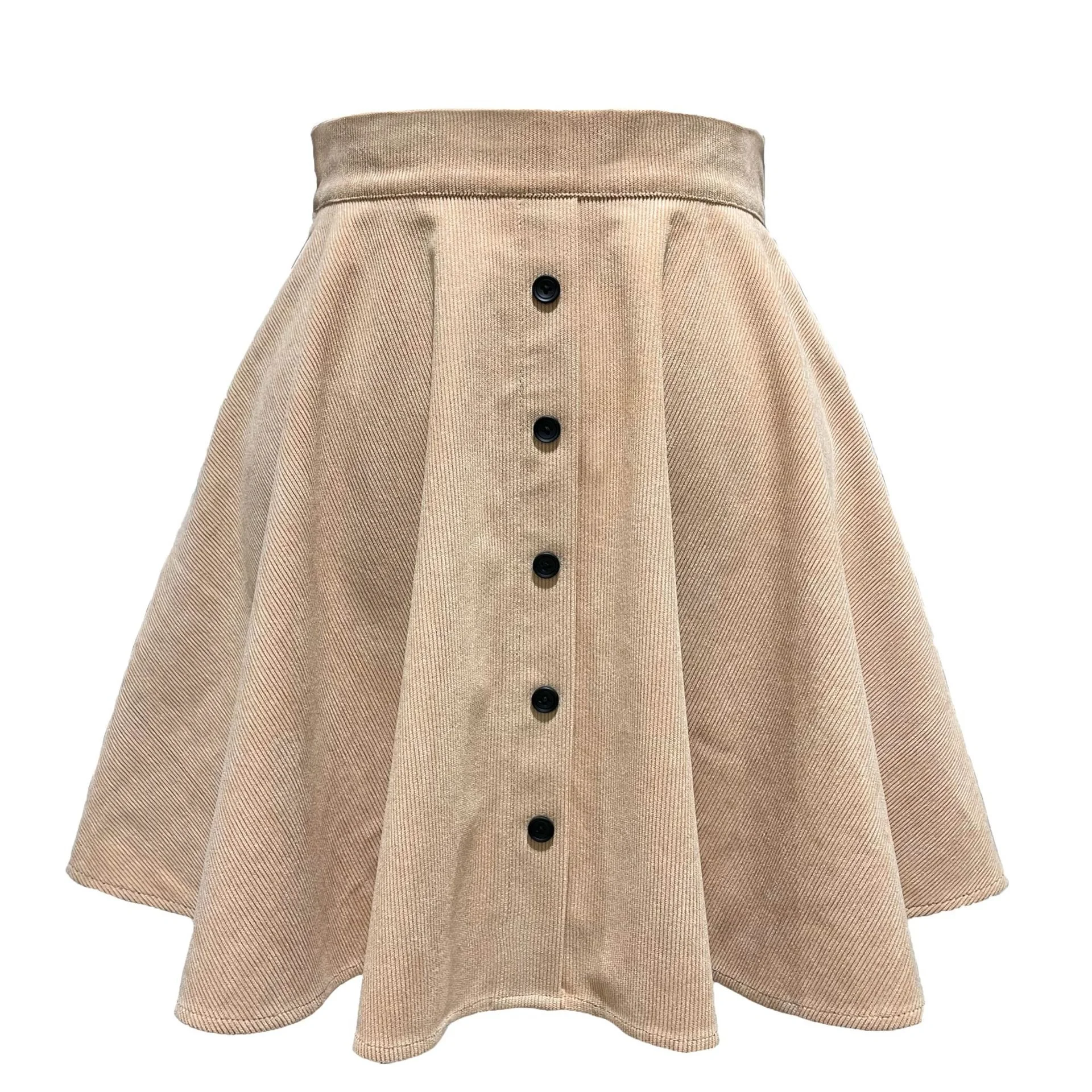 New Arrival Autumn Winter Corduroy Skirt Women Fashion High Waist Single Breasting Streetwear Casual A-line Skirts 2025