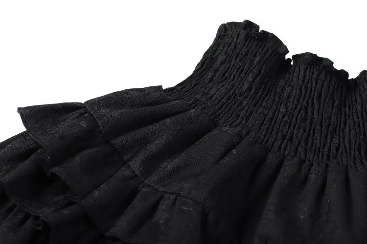 Kawaii Sweet Lolita Skirts Y2k Clothes Women French Lace Patchwork High Waisted Puffy Short Cake Skirt A-line Skirt Gothic New