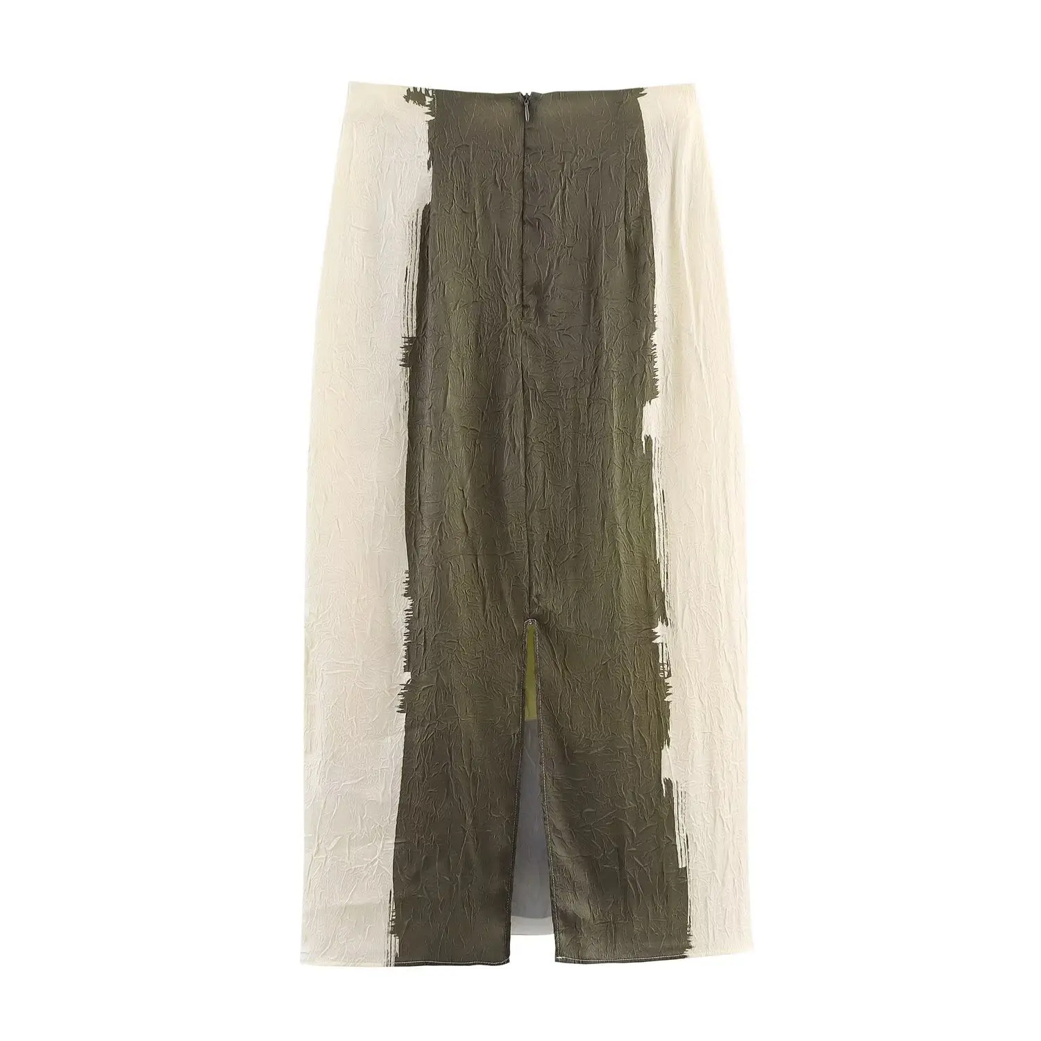 New Women Printed Daily Skirt Female Effect Appointment Midi Skirt High Waist Commute Suitable Slim Fit Skirts