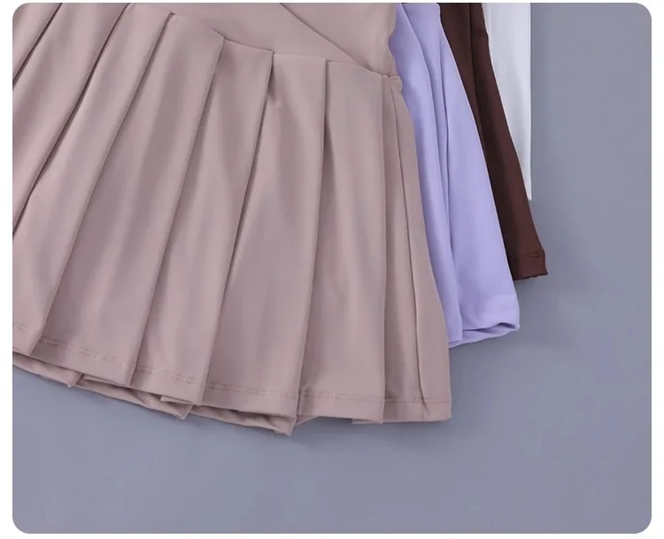 Women Tennis Pleated Skirt High Waisted Athletic Golf Skorts Workout Sports Skirts With Shorts For Women