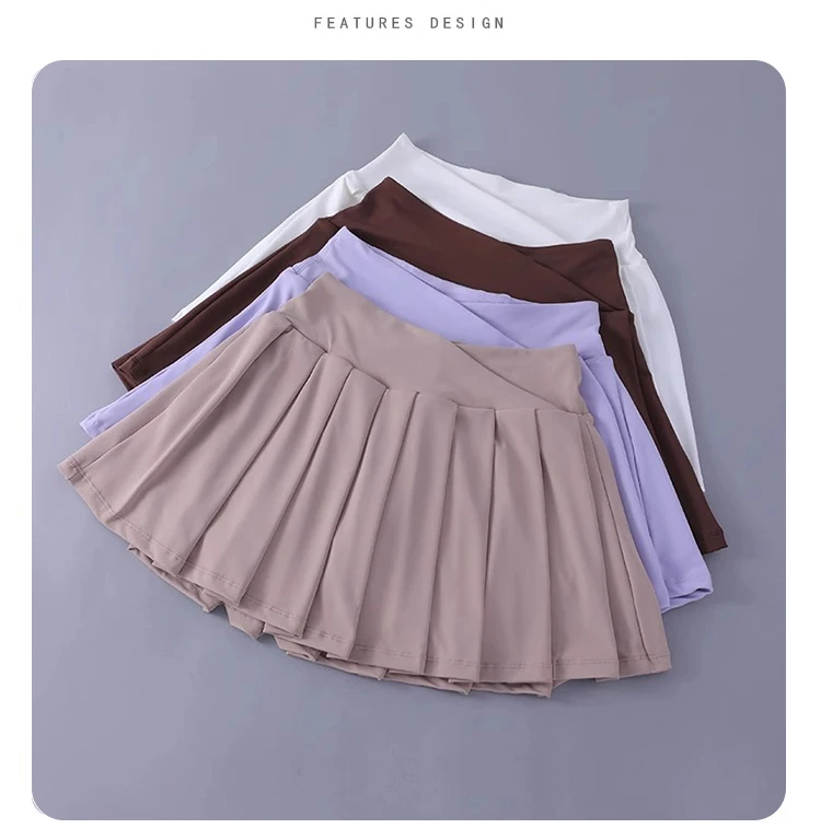 Women Tennis Pleated Skirt High Waisted Athletic Golf Skorts Workout Sports Skirts With Shorts For Women