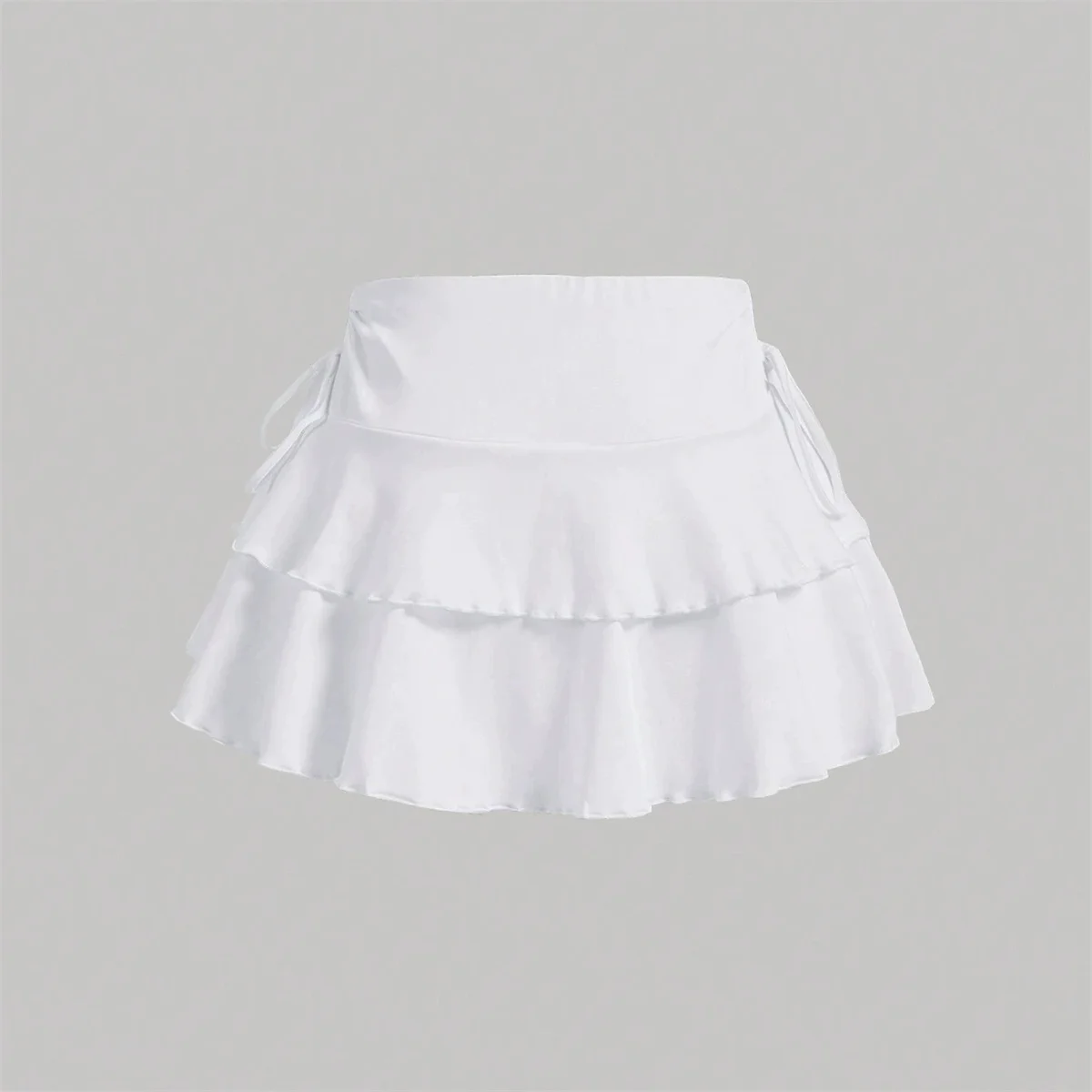 2025 New Solid Color Skirt Women Summer Fashion Outdoor Versatile High Waist Slim Fit Elastic Waist Short Skirt Goods In Stock