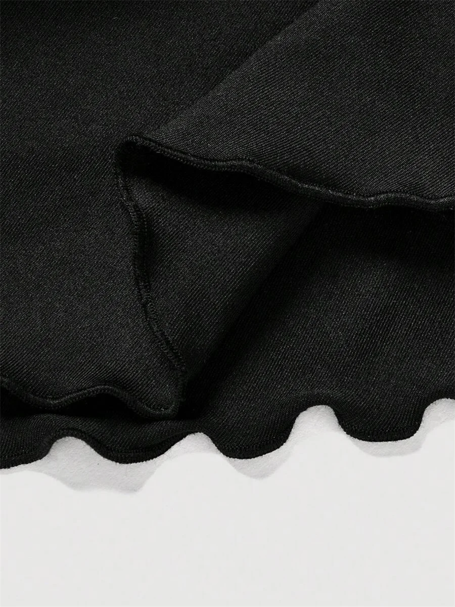 2025 New Solid Color Skirt Women Summer Fashion Outdoor Versatile High Waist Slim Fit Elastic Waist Short Skirt Goods In Stock