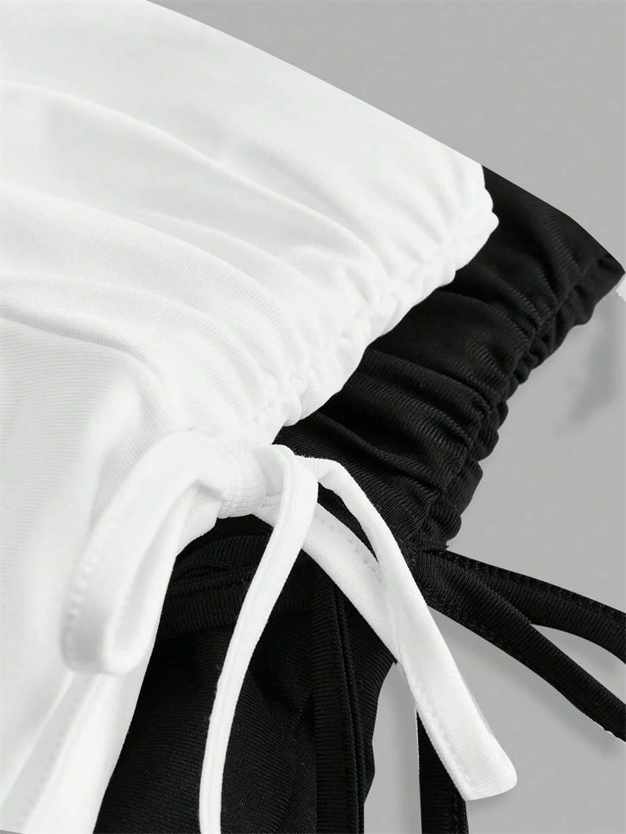 2025 New Solid Color Skirt Women Summer Fashion Outdoor Versatile High Waist Slim Fit Elastic Waist Short Skirt Goods In Stock