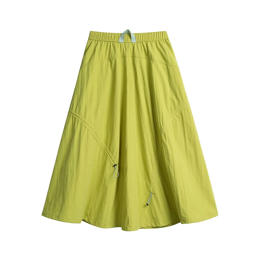 Outdoor Fashion Quick Dry Drawstring Skirt Women City Hiking Streetwear Loose Casual Sport  Y2k Track Cargo Skirts Pants