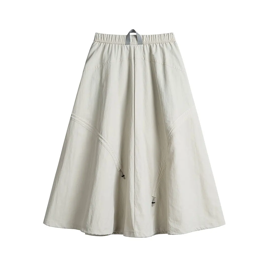 Outdoor Fashion Quick Dry Drawstring Skirt Women City Hiking Streetwear Loose Casual Sport  Y2k Track Cargo Skirts Pants