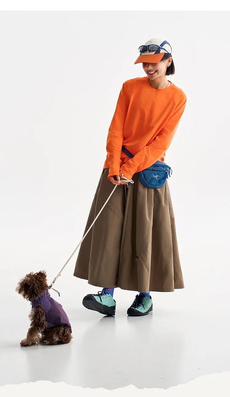 Outdoor Fashion Quick Dry Drawstring Skirt Women City Hiking Streetwear Loose Casual Sport  Y2k Track Cargo Skirts Pants