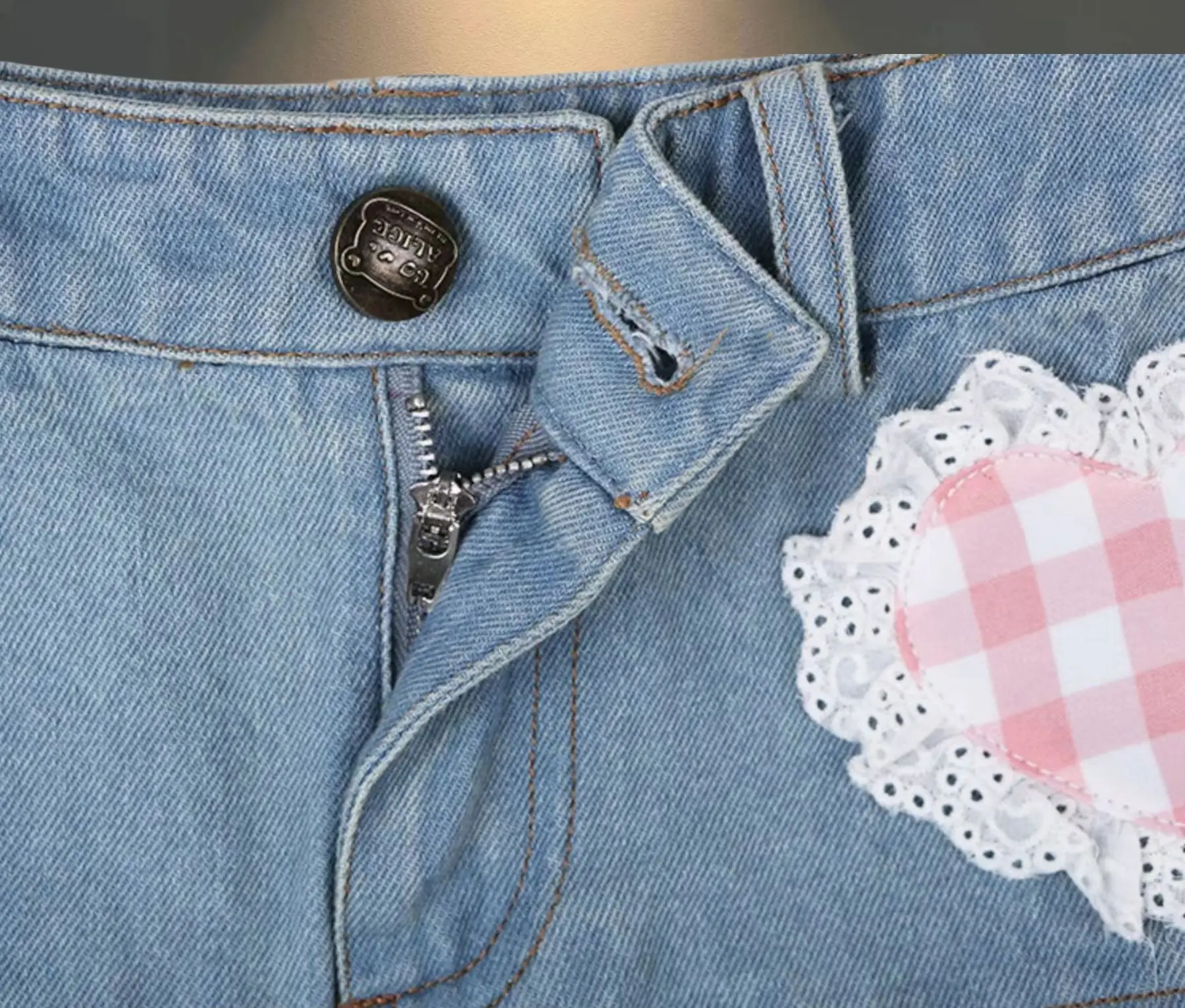 Skirt Women's 2025 New Summer Pink High-grade Pleated Denim Skirt Women's Clothes Bow Sweet Style
