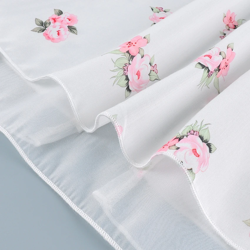 Linad Vintage Loose Print Long Skirts Woman 2026 Street Chic Mesh High Waist Straight Skirts Summer Casual Bows Skirt Female