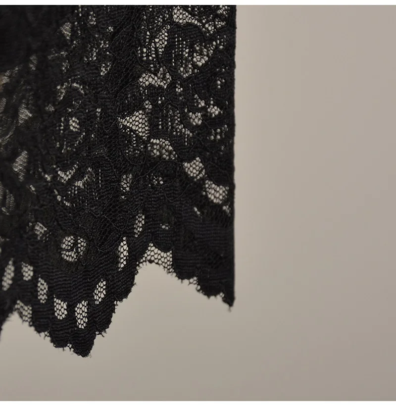 White Lace Skirt Maxi Bodycon Women Summer Office Wear Elegant Formal Skirts With Lace Lady Elastic Waist Lace Black Skirt Long