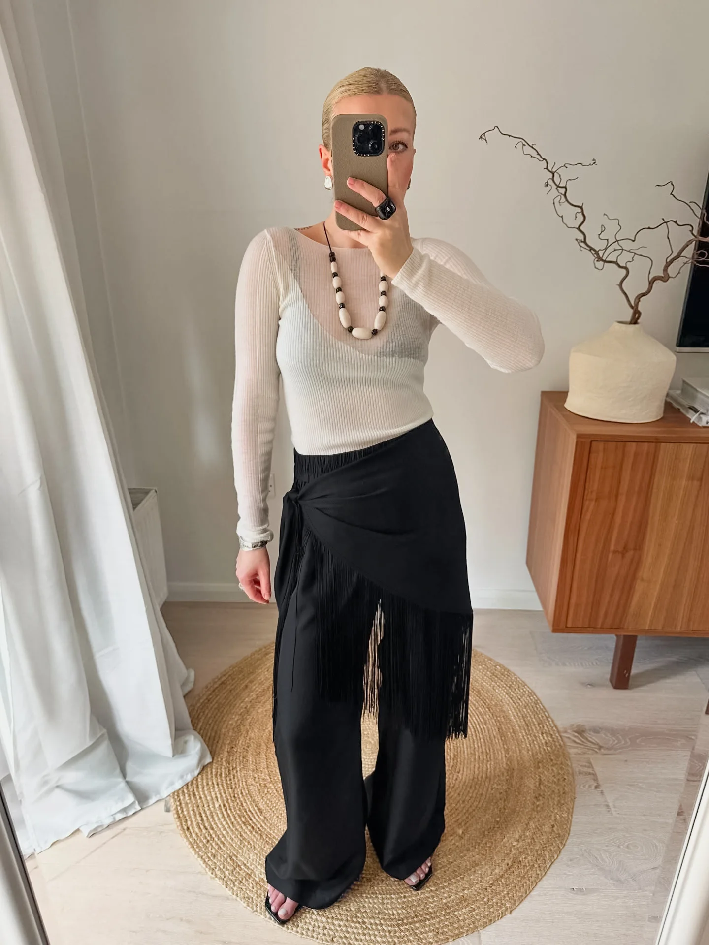 2026 Spring Summer New Arrival Women Fashion Tassel Tie Mini Skirt European Design Elegant Chic Trendy Versatile Boho Hot Daily