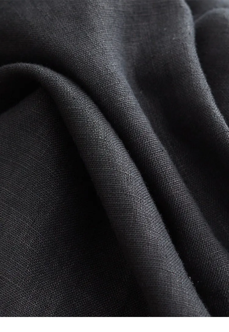 New Chinese Style~Black Bud Skirt, Silk-Linen Jacquard Skirt, 2026 Spring-Summer New Collection
