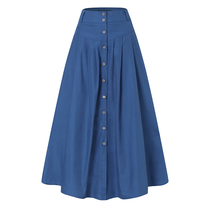 ZANZEA Cargo Skirts Elegant Women Evangelical Faldas Mujer Office Lady High Waist Saias Summer 2024 Casual Buttons Up Jupes