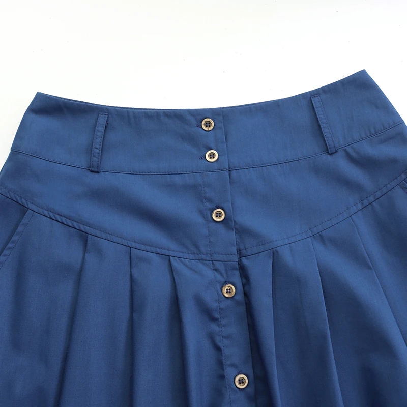 ZANZEA Cargo Skirts Elegant Women Evangelical Faldas Mujer Office Lady High Waist Saias Summer 2024 Casual Buttons Up Jupes