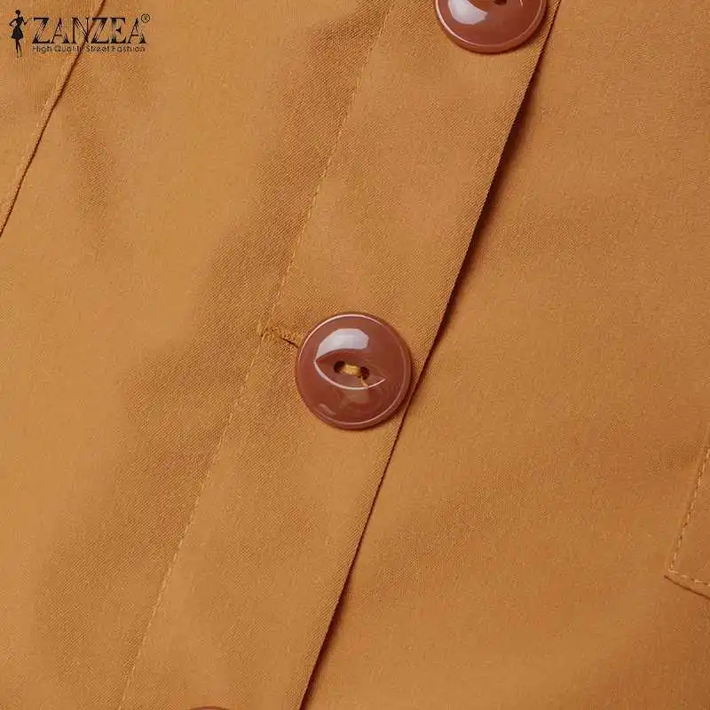 ZANZEA Cargo Skirts Elegant Women Evangelical Faldas Mujer Office Lady High Waist Saias Summer 2024 Casual Buttons Up Jupes