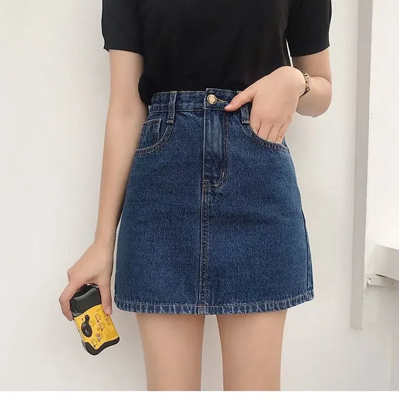 Summer Denim Short Skirt for Women High Wiast Sexy Tight Bag Hip Skirts Lady Slim Fit Y2K Female Short Jeans Skirts DURIKIES