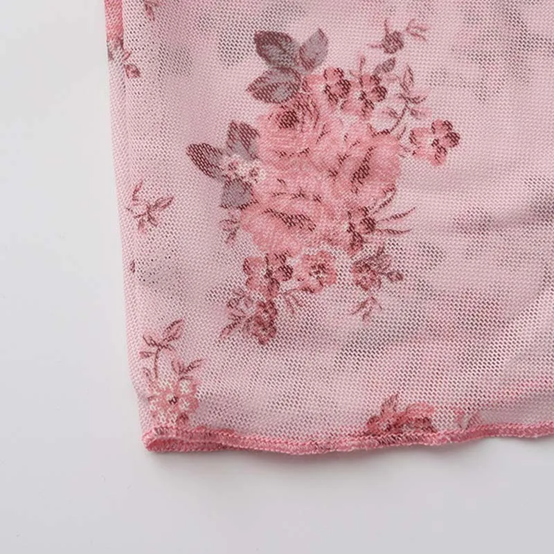 2025 Flower Print Midi Skirt High Waist Long Skirts For Women Vintage Streetwear Skirt Summer Elegant Women's Skirts