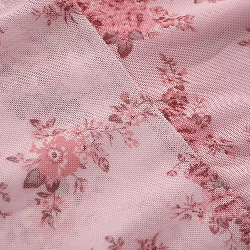 2025 Flower Print Midi Skirt High Waist Long Skirts For Women Vintage Streetwear Skirt Summer Elegant Women's Skirts